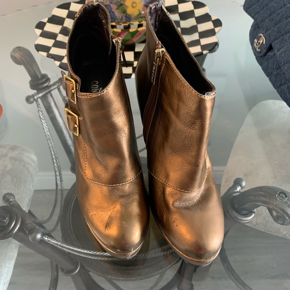 Bronze Ankle buckle booties - Colin Stuart - Picture 5 of 6